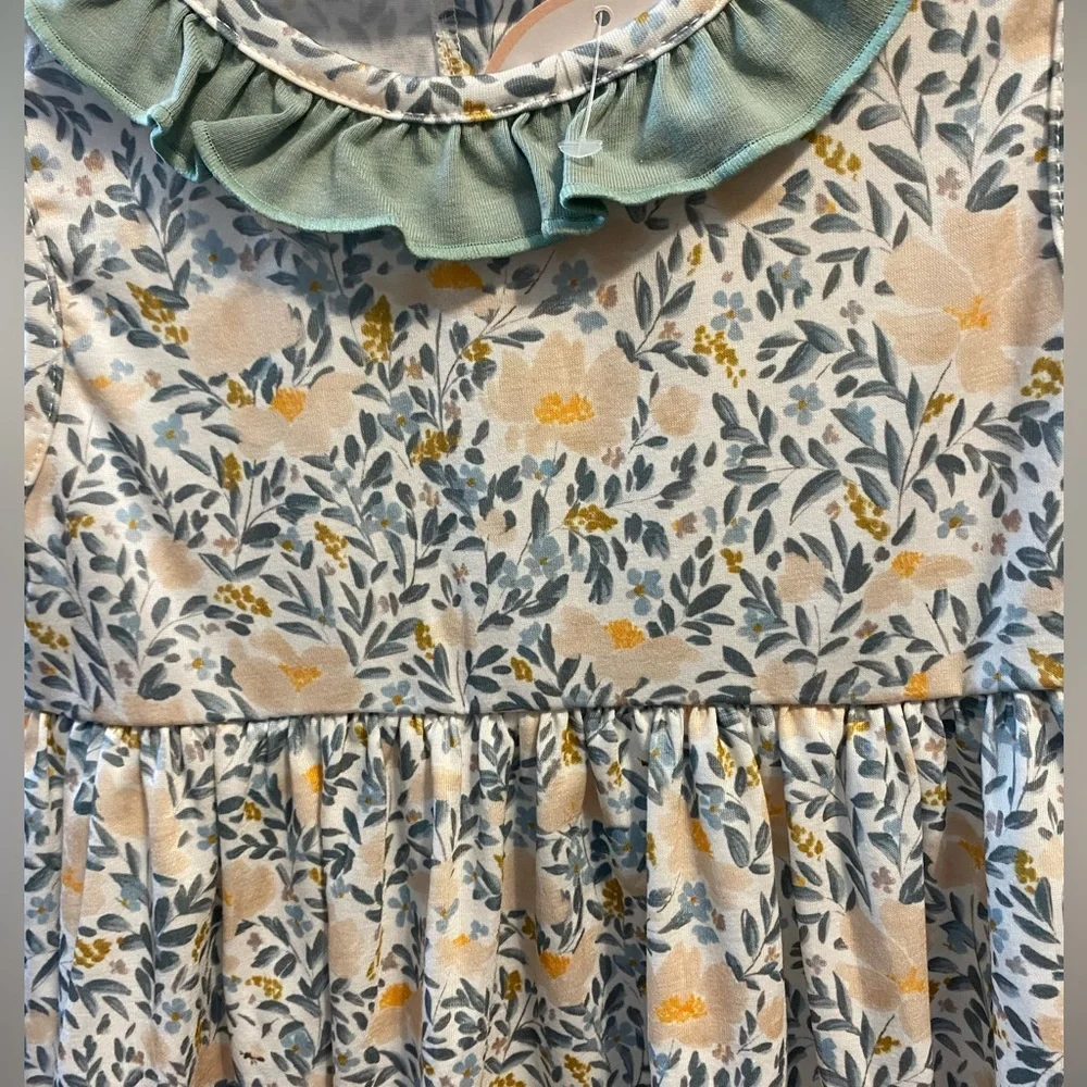 Abby & Evie Floral Sleeveless Kids Dress NWT Size 5 - Picture 2 of 6